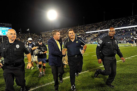 David Brandon and Brady Hoke