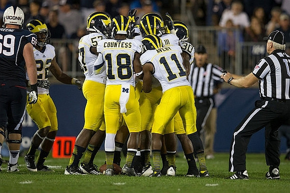 Jarrod Wilson (22), Frank Clark (57), Blake Countess (18), and Courtney Avery (11)