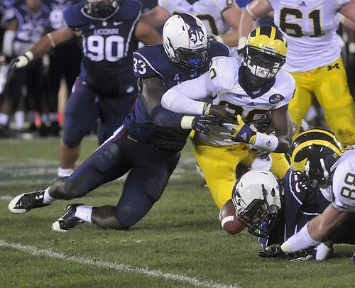Devin Gardner (98), Graham Glasgow (61), and Jake Butt (88)