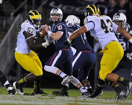 Frank Clark (57) and Chris Wormley (43)