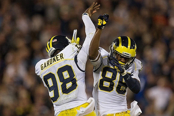 Devin Gardner (98) and Jehu Chesson (86)