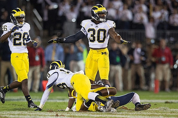 Jourdan Lewis (26), Blake Countess (18), and Thomas Gordon (30)