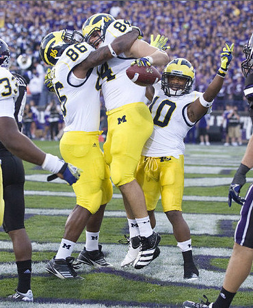 Stephen Hopkins (33), Kevin Koger (86), Steve Watson (84), and Jeremy Gallon (10)