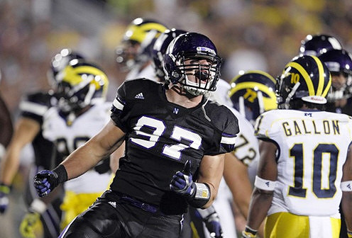 Mark Huyge (72) and Jeremy Gallon (10)