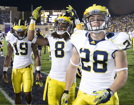 Kelvin Grady (19), J.T. Floyd (8), and Matthew Cavanaugh (28)