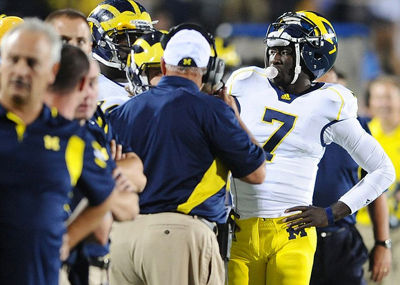 Greg Mattison and Devin Gardner (7)