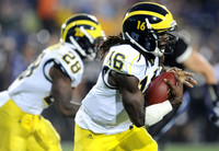 Fitzgerald Toussaint (28) and Denard Robinson (16)