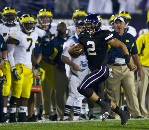 Brandin Hawthorne (7) and Greg Mattison