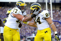 Taylor Lewan (77) and Steve Watson (84)