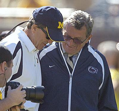 Lloyd Carr and Joe Paterno