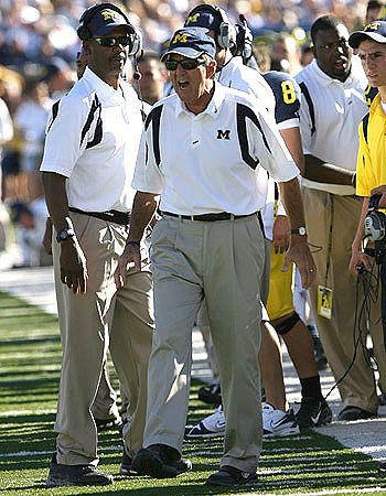 Lloyd Carr, Fred Jackson, and Nick Sheridan