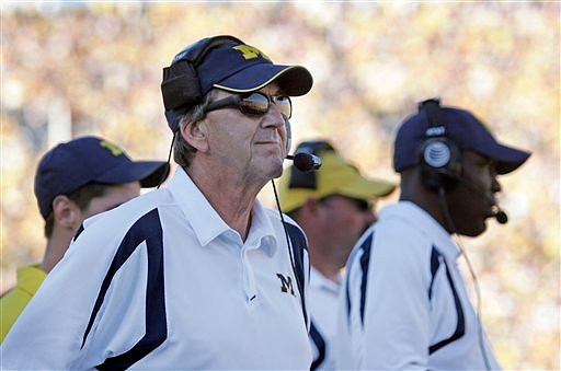 Lloyd Carr and Ron English