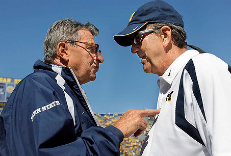 Joe Paterno and Lloyd Carr