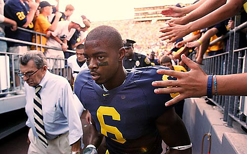 Joe Paterno and Donovan Warren
