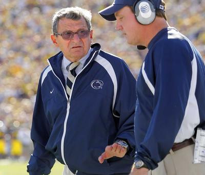 Joe Paterno and Tom Bradley