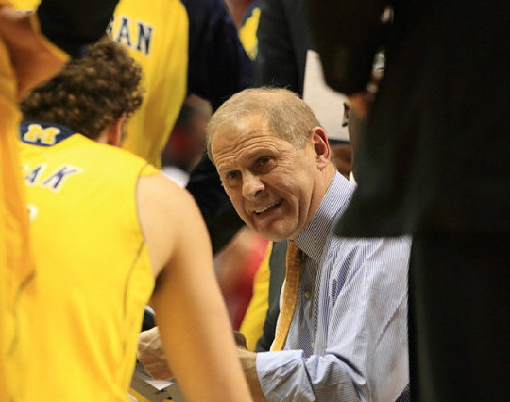 Zack Novak (0) and John Beilein