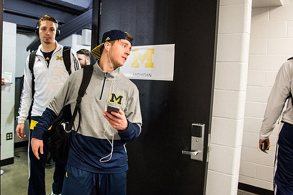 Mark Donnal (34) and Spike Albrecht (2)