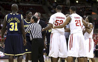 Laval Lucas-Perry (31), Manny Harris (3), and Thad Matta