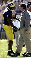 Braylon Edwards (1) and Lloyd Carr
