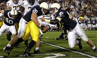 Michael Hart, Jake Long, and Rueben Riley Jr.