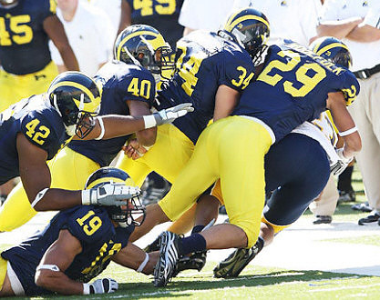 J.B. Fitzgerald (42), Zac Johnson (19), Michael Williams (40), Jason Gingell (34), and Troy Woolfolk (29)
