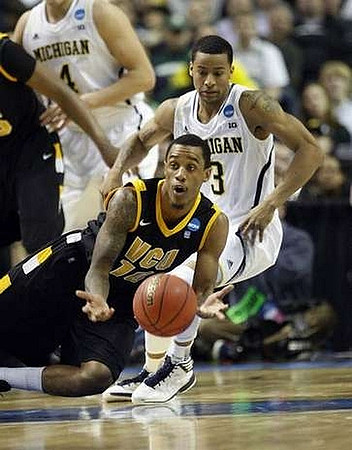 Mitch McGary (4) and Trey Burke (3)