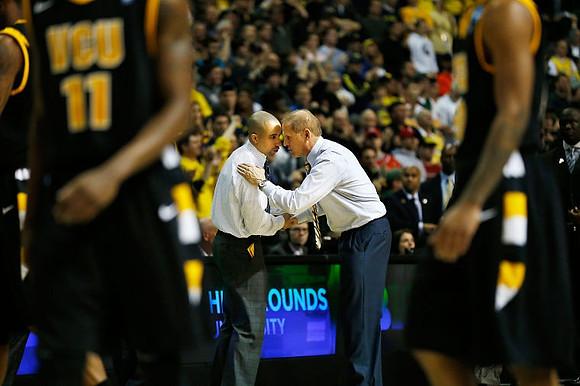 Virginia Commonwealth Head Coach Shaka Smart and John Beilein