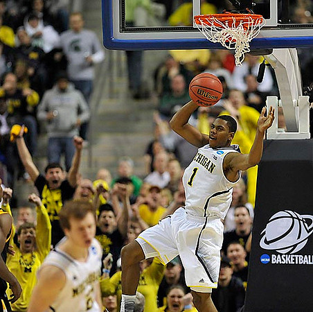 Spike Albrecht (2) and Glenn Robinson III (1)