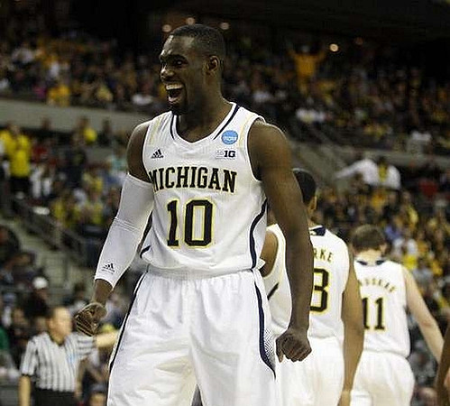 Tim Hardaway Jr. (10), Trey Burke (3), and Nik Stauskas (11)