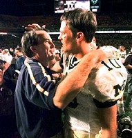 Lloyd Carr and Tom Brady (10)