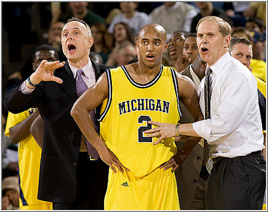 John Mahoney, C.J. Lee (2), and John Beilein