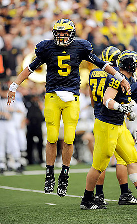 Tate Forcier (5), John Ferrara (74), and Will Heininger (39)