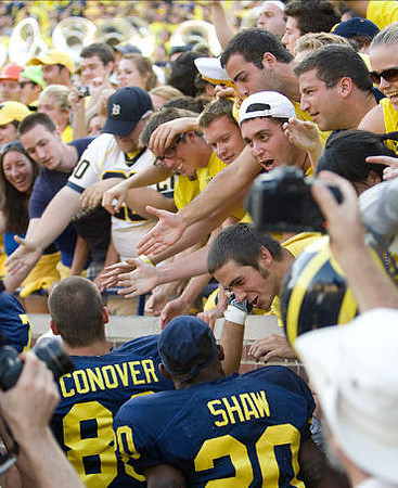 Jon Conover (83) and Michael Shaw (20)