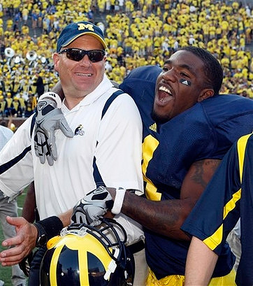 Rich Rodriguez and Brandon Minor (4)