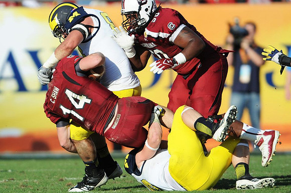 Craig Roh (88) and Jake Ryan (47)