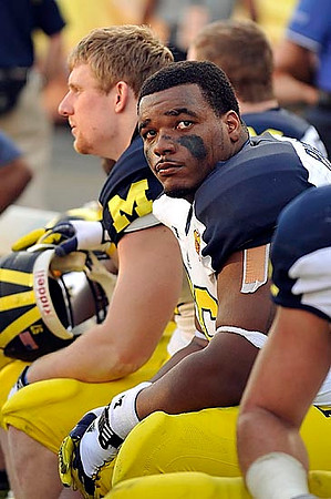 Brennen Beyer (97) and Ondre Pipkins (56)