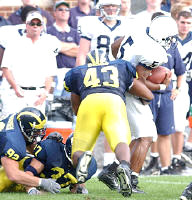 Carl Diggs (43), Dan Rumishek (92), and Zach Kaufman (37)