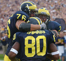Braylon Edwards (80), Dave Petruziello (76), and Chris Perry (23)