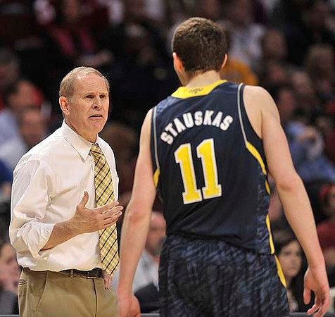 John Beilein and Nik Stauskas (11)