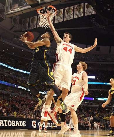 Trey Burke (3) and Mitch McGary (4)