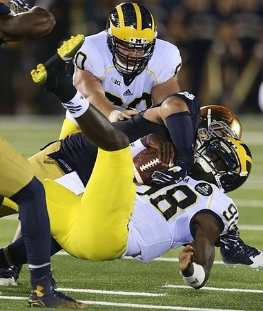 Devin Gardner (98) and Jack Miller (60)