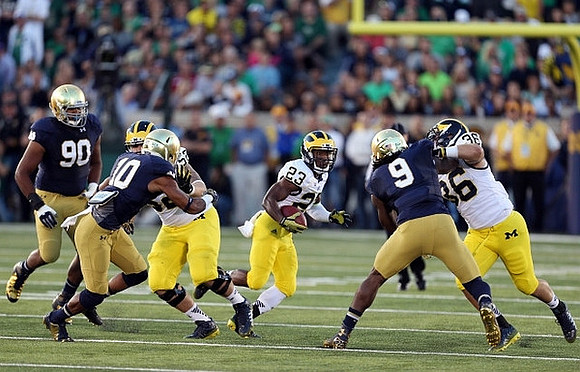 Mason Cole (52), Dennis Norfleet (23), and Joe Kerridge (36)