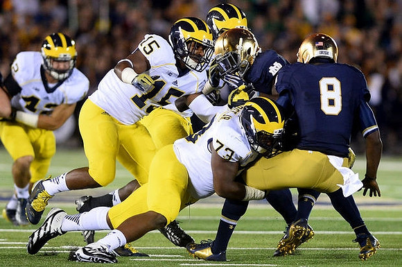 Ben Gedeon (42), James Ross (15), and Maurice Hurst (73)