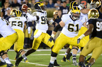 Mason Cole (52), Devin Gardner (98), Graham Glasgow (61), and Jack Miller (60)