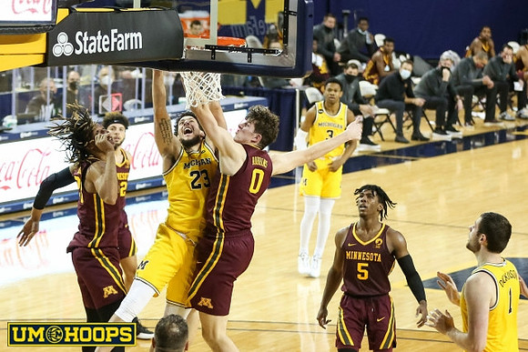 Brandon Johns Jr. (23), Zeb Jackson (3), and Hunter Dickinson (1)