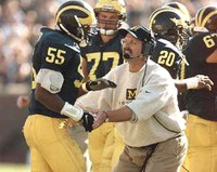 Dhani Jones (55), Jim Herrmann, Dhani Jones (55), Jon Jansen (77), Ian Gold (20), and David Brandt (67)