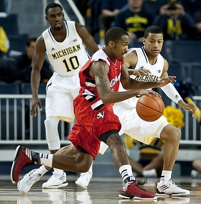Tim Hardaway Jr. (10) and Trey Burke (3)