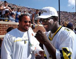 Larry Foote (17) and David Terrell (1)