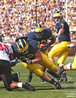 Will Paul (92), Michael Hart (20), and Chad Henne (7)