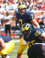 Chad Henne (7) and Leo Henige (65)